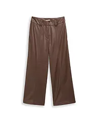 TOM TAILOR | Culotte in Lederoptik | braun