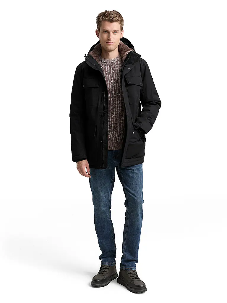 TOM TAILOR | Fieldjacket  | schwarz
