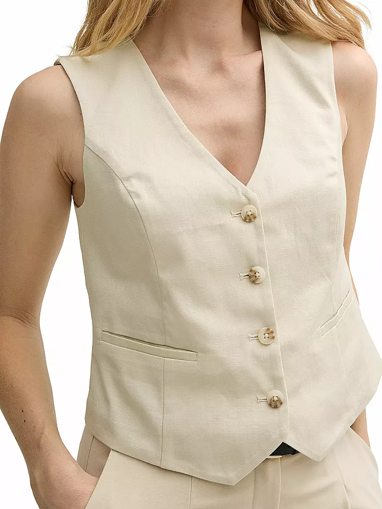 TOM TAILOR | Gilet | creme