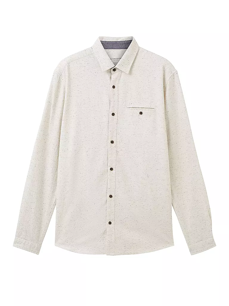 TOM TAILOR | Hemd Regular Fit | weiss