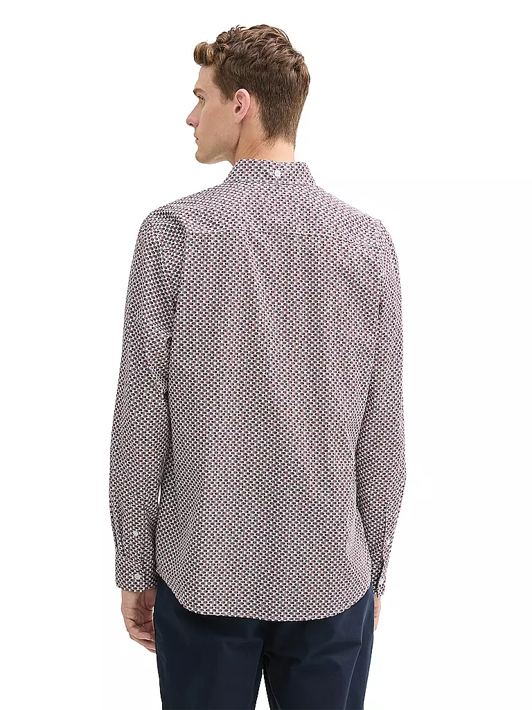 TOM TAILOR | Hemd Regular Fit | dunkelrot