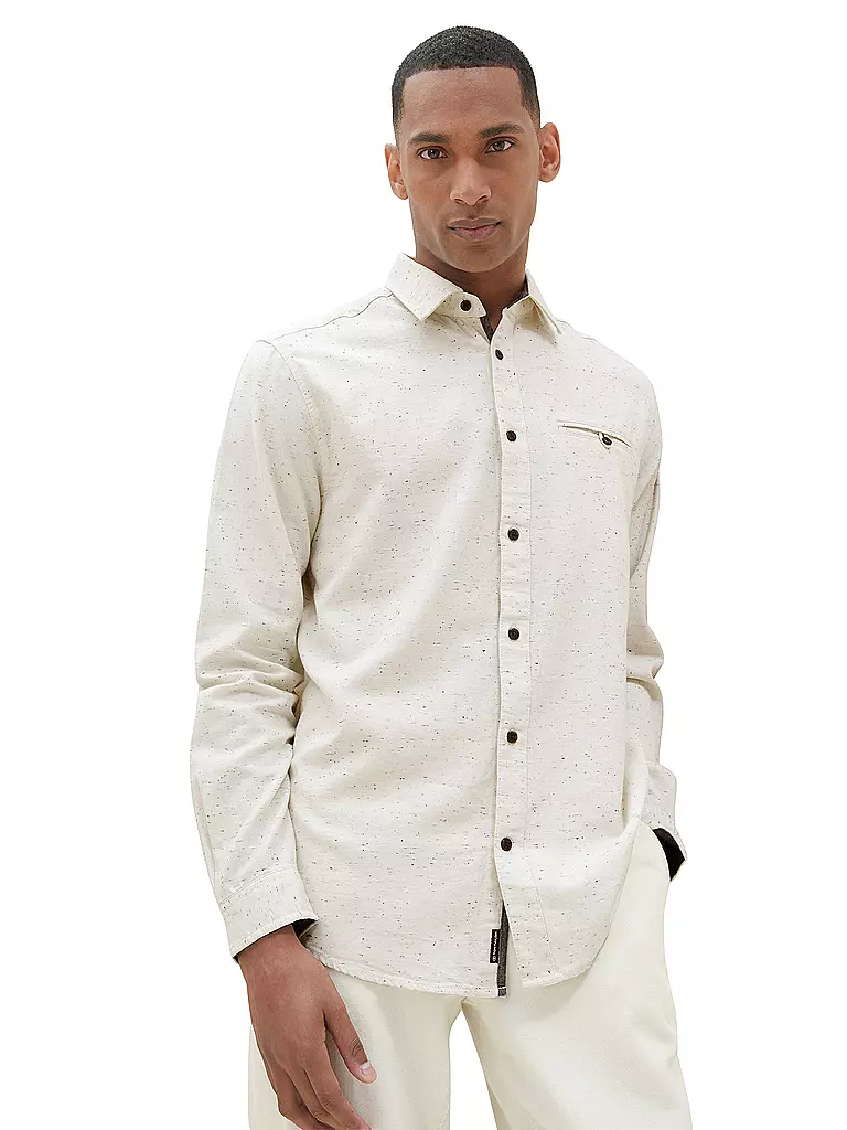 TOM TAILOR | Hemd Regular Fit | weiss