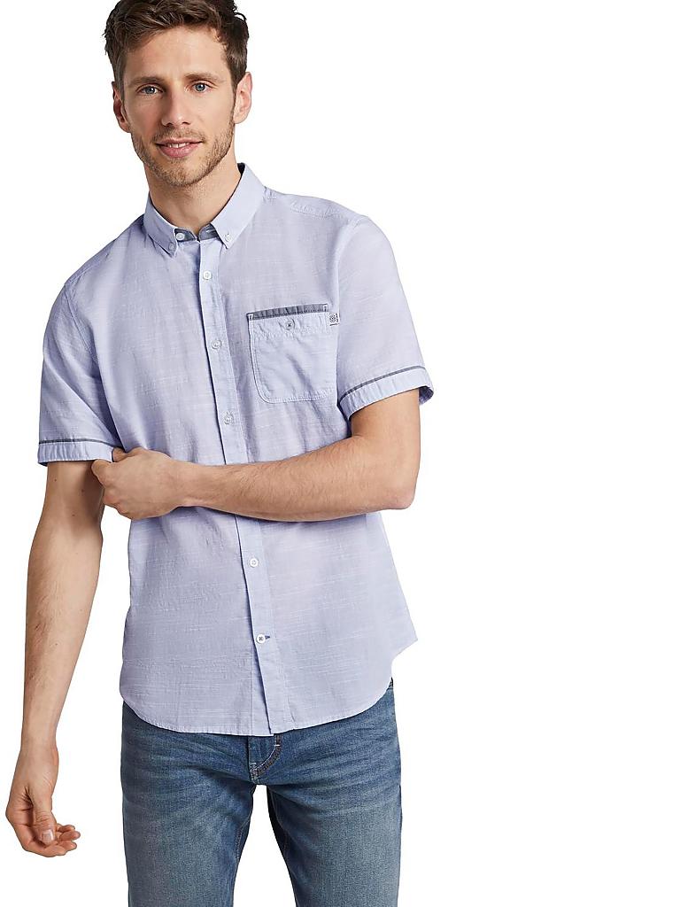 TOM TAILOR Herrenhemd Aus Leinen-Baumwolle-Mix – Regular Fit, Langärmlig