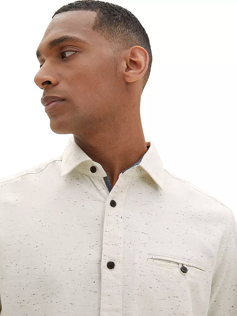 TOM TAILOR | Hemd Regular Fit | weiss
