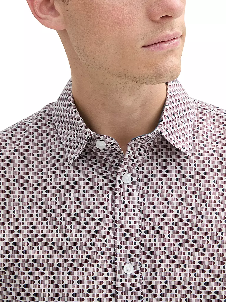 TOM TAILOR | Hemd Regular Fit | dunkelrot