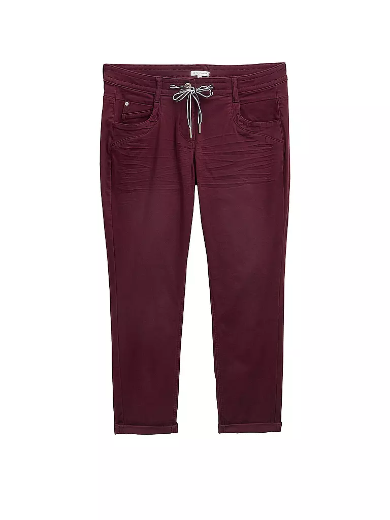 TOM TAILOR | Hose 7/8 | dunkelrot