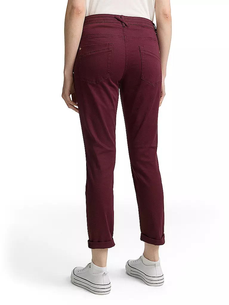 TOM TAILOR | Hose 7/8 | dunkelrot