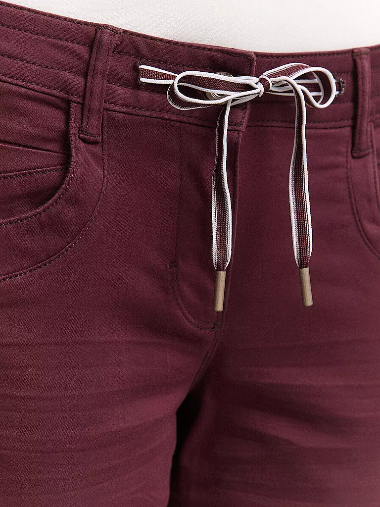 TOM TAILOR | Hose 7/8 | dunkelrot