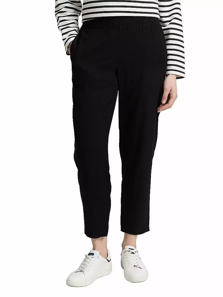 TOM TAILOR | Hose Jogging Fit  | schwarz