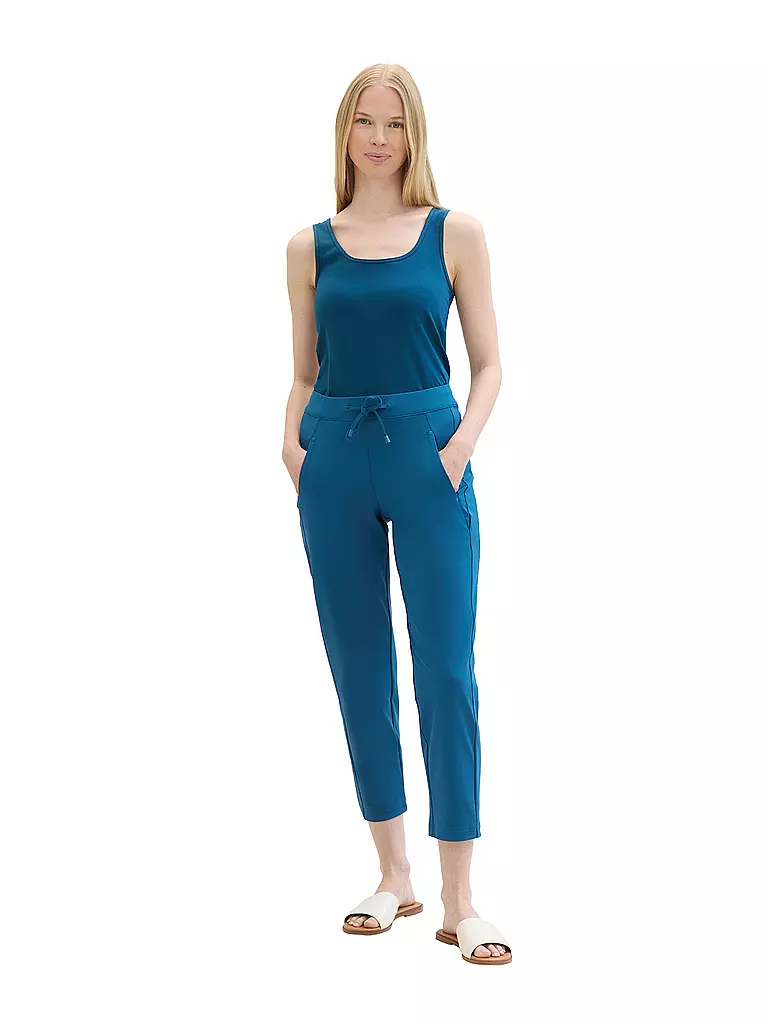 TOM TAILOR | Hose Jogging Fit 7/8 | blau