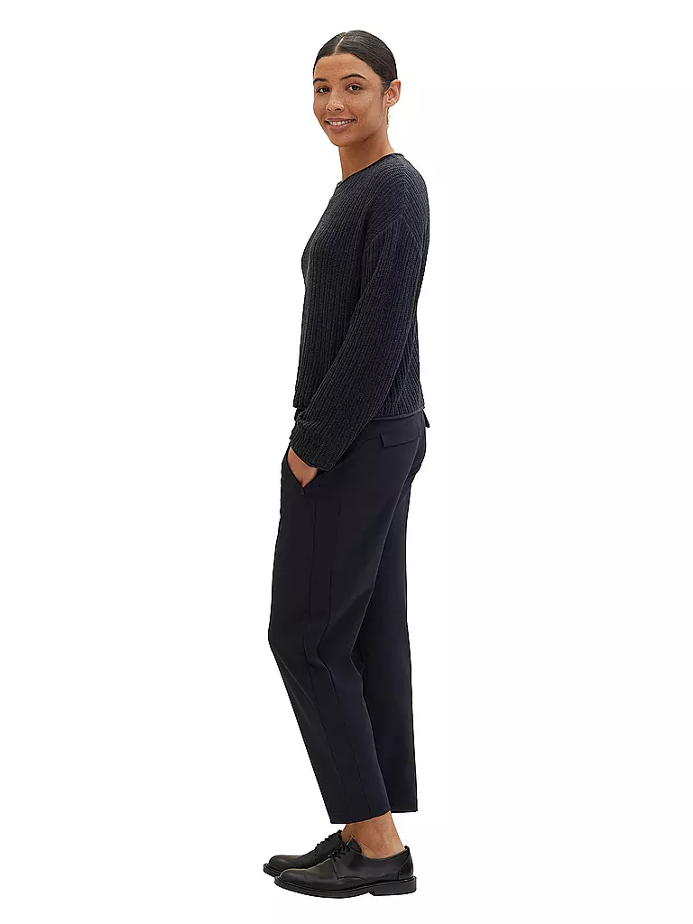 TOM TAILOR | Hose Jogging Fit 7/8 | dunkelblau