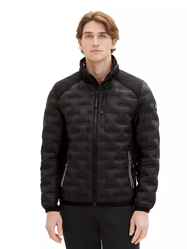 TOM TAILOR | Hybridjacke | schwarz