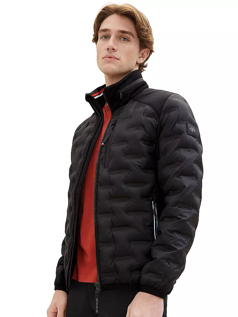 TOM TAILOR | Hybridjacke | schwarz