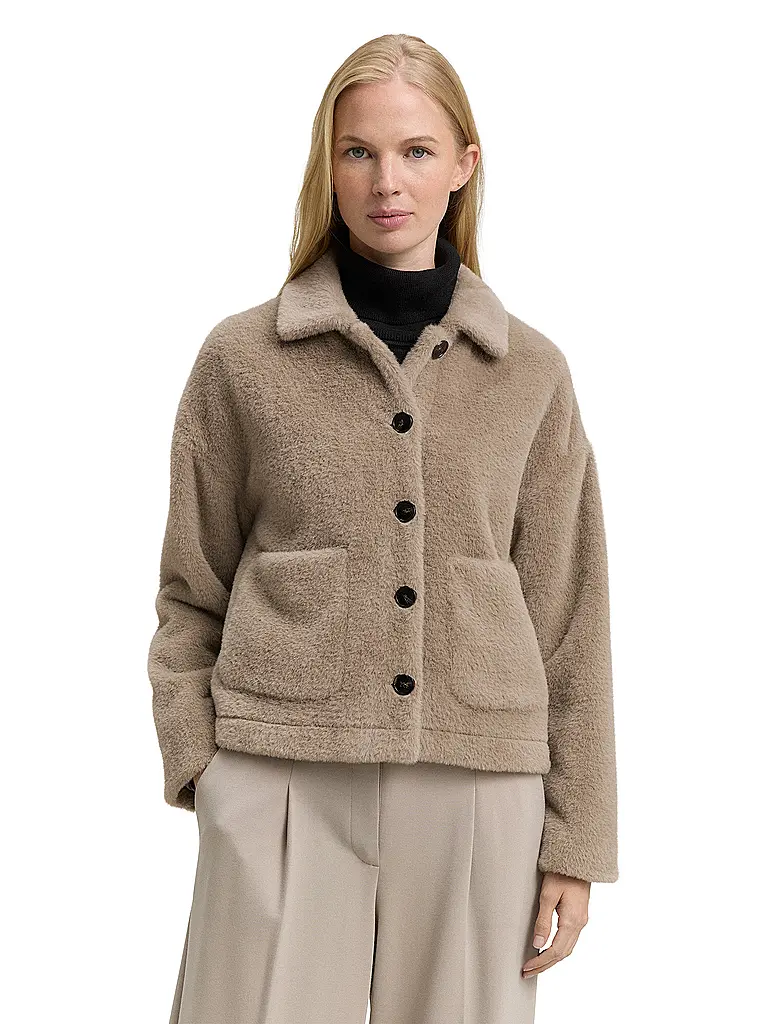 TOM TAILOR | Jacke in Felloptik | 