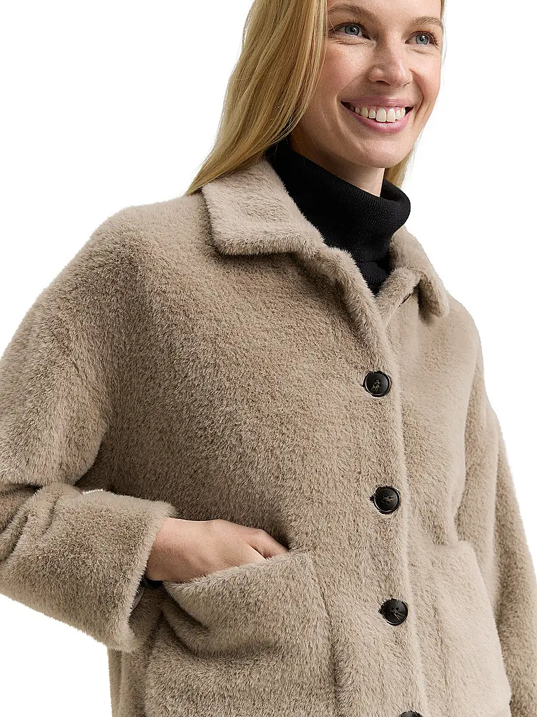 TOM TAILOR | Jacke in Felloptik | 