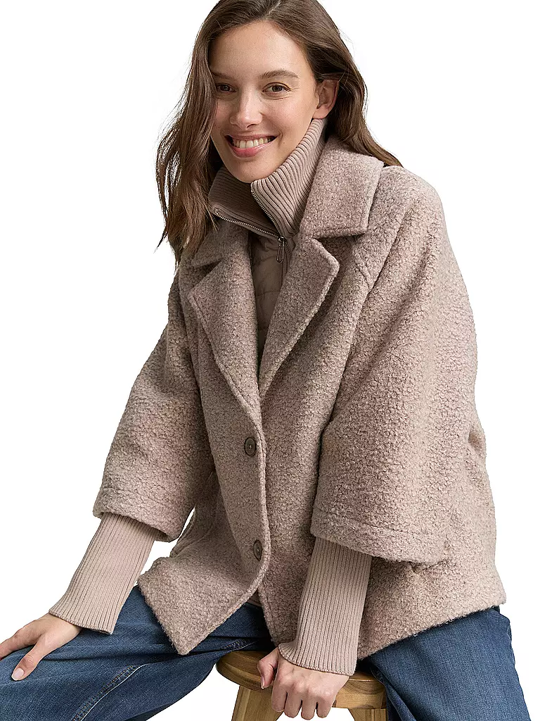 TOM TAILOR | Jacke in Woll-Optik | beige