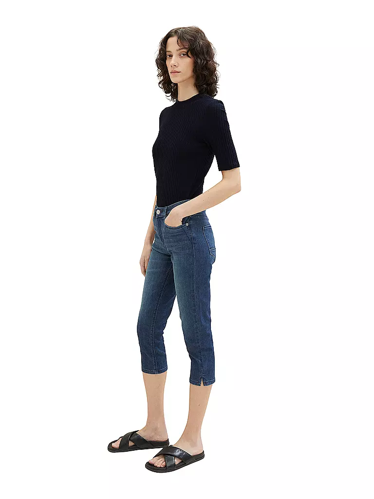 TOM TAILOR | Jeans Slim Fit 3/4 KATE | dunkelblau
