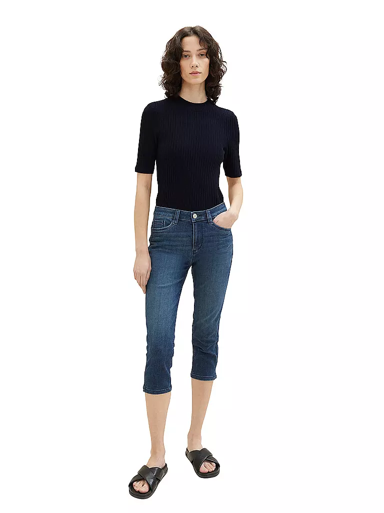 TOM TAILOR | Jeans Slim Fit 3/4 KATE | dunkelblau