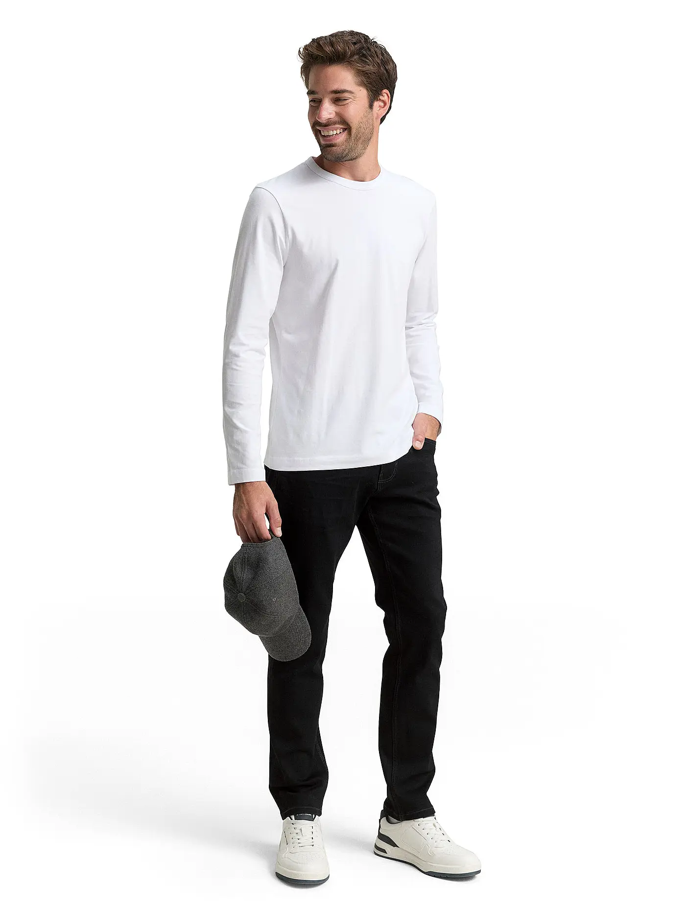 TOM TAILOR | Jeans Tapered Fit  | schwarz