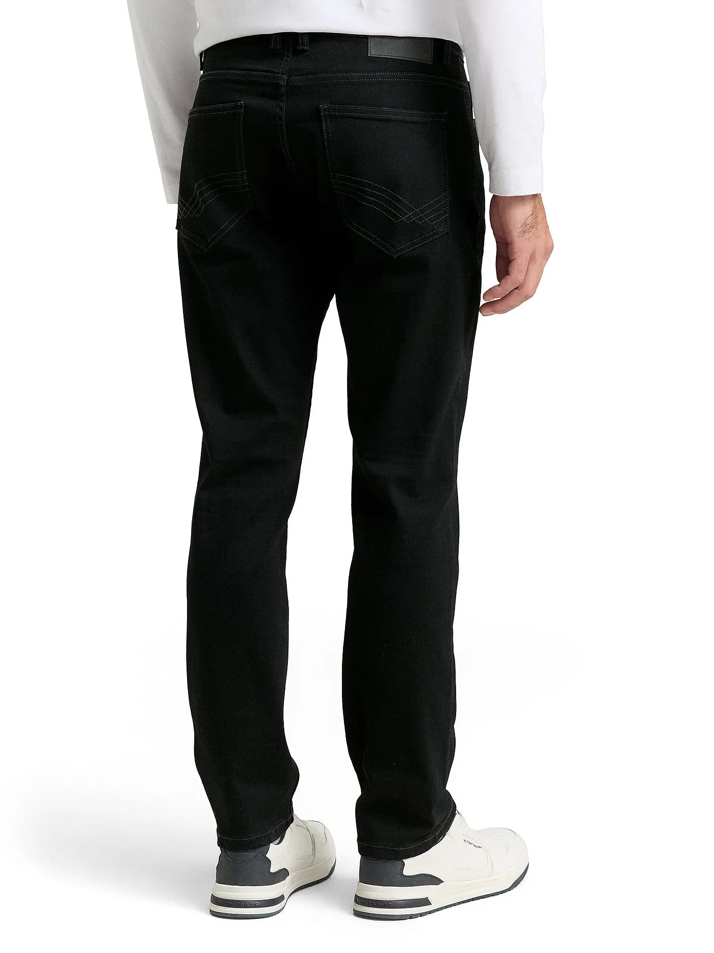 TOM TAILOR | Jeans Tapered Fit  | schwarz