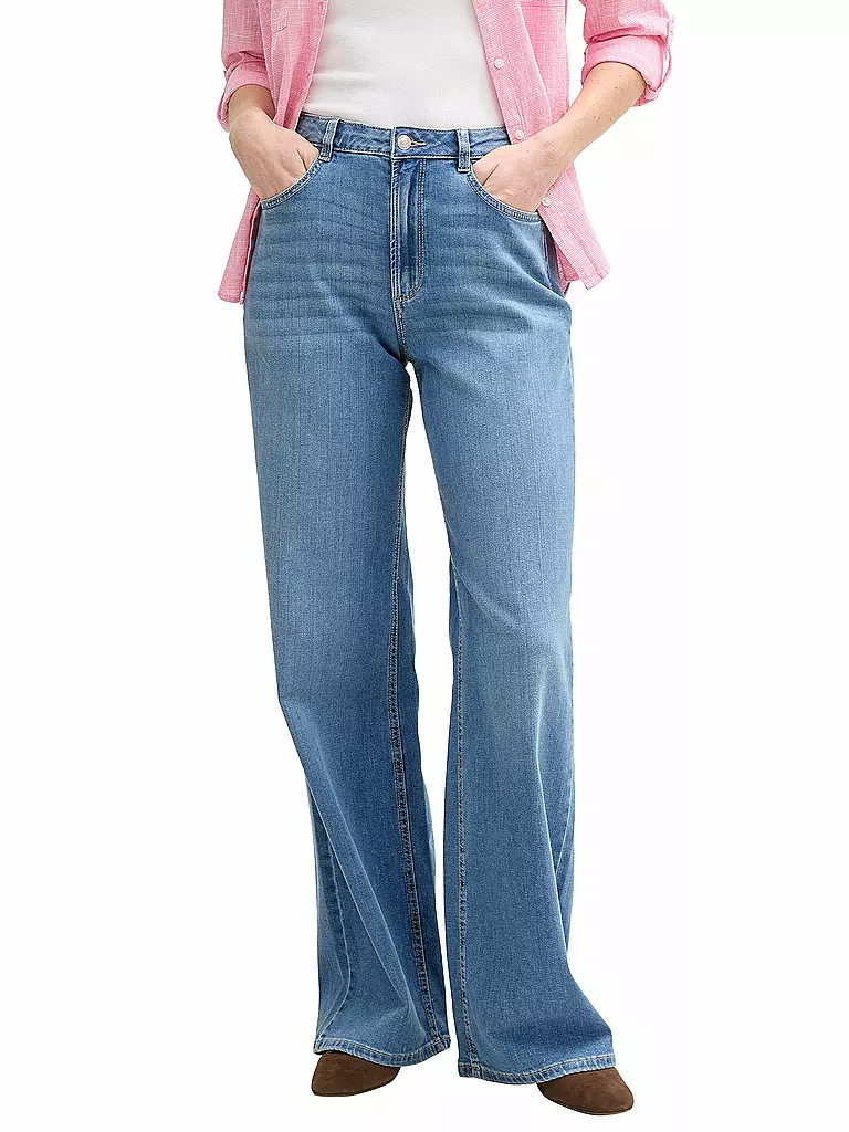 TOM TAILOR | Jeans Wide Leg Fit | blau