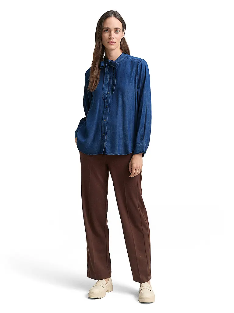 TOM TAILOR | Jeansbluse  | blau