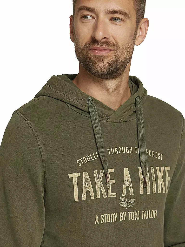 TOM TAILOR | Kapuzensweater - Hoodie | olive