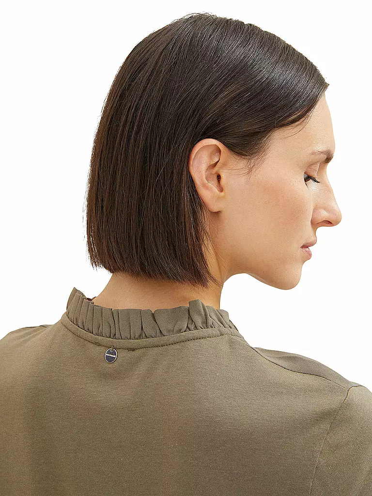 TOM TAILOR | Langarm Blusenshirt | olive