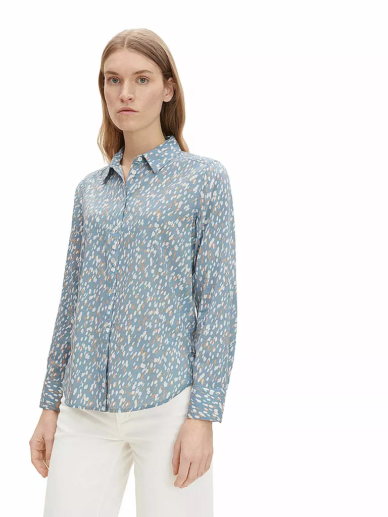 TOM TAILOR | Langarmbluse  | blau