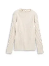 TOM TAILOR | Langarmshirt  | beige