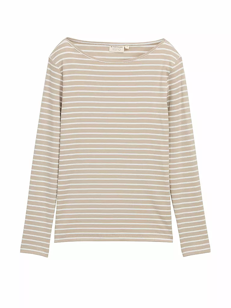 TOM TAILOR | Langarmshirt  | beige