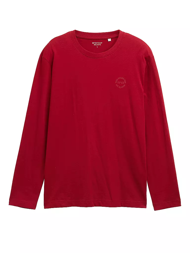 TOM TAILOR | Langarmshirt  | rot