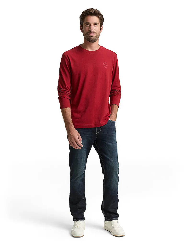 TOM TAILOR | Langarmshirt  | rot