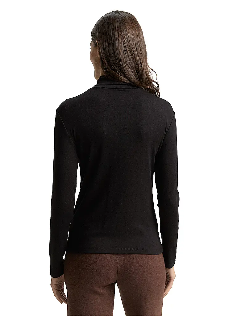 TOM TAILOR | Langarmshirt  | Schwarz