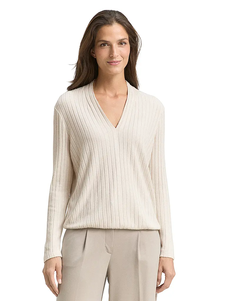 TOM TAILOR | Langarmshirt  | beige