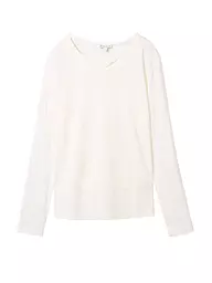 TOM TAILOR | Langarmshirt | weiss