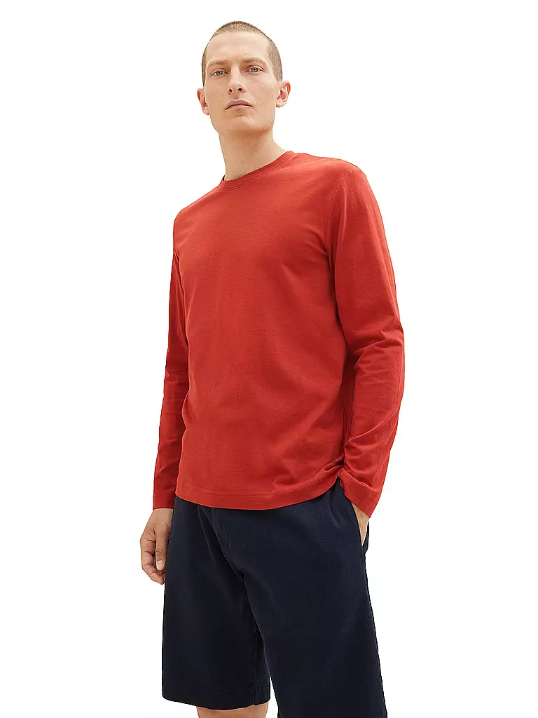 TOM TAILOR | Langarmshirt | rot
