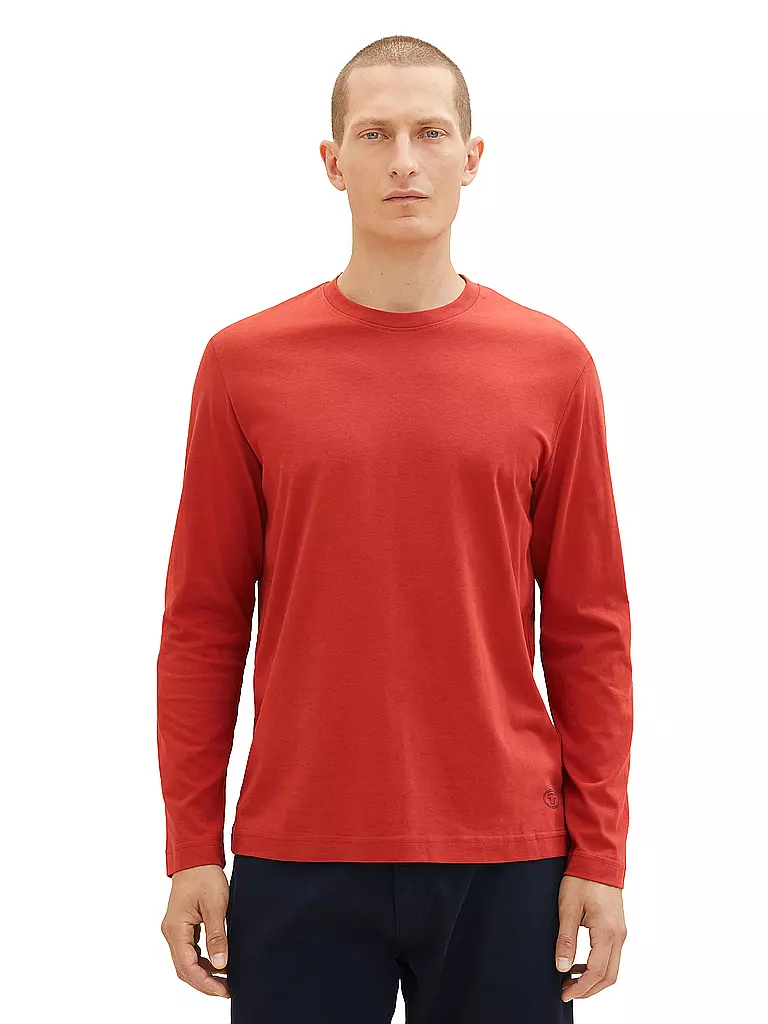 TOM TAILOR | Langarmshirt | rot