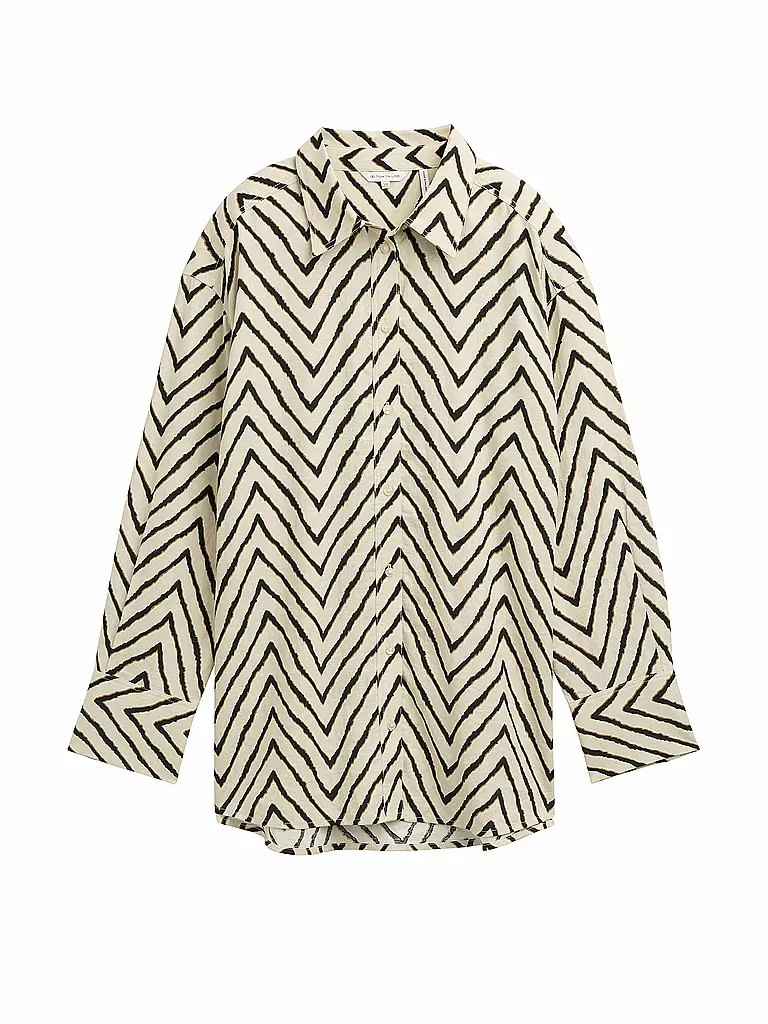TOM TAILOR | Leinenbluse  | beige