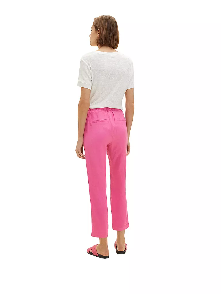 TOM TAILOR | Leinenhose 7/8 | pink