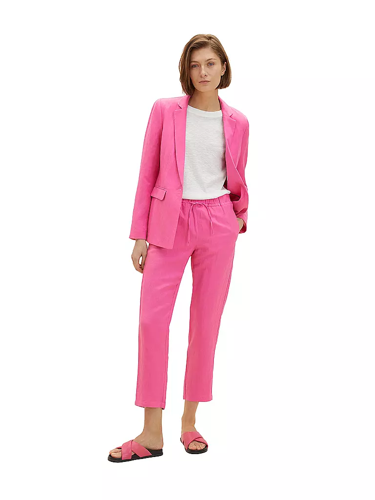 TOM TAILOR | Leinenhose 7/8 | pink