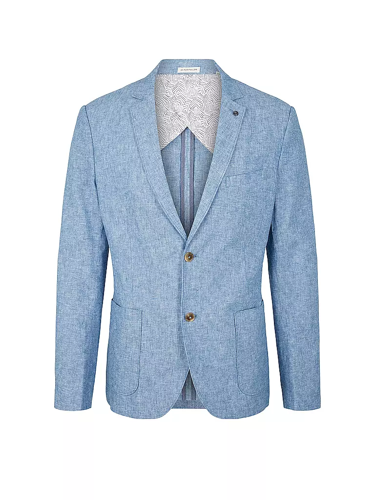 TOM TAILOR | Leinensakko | blau