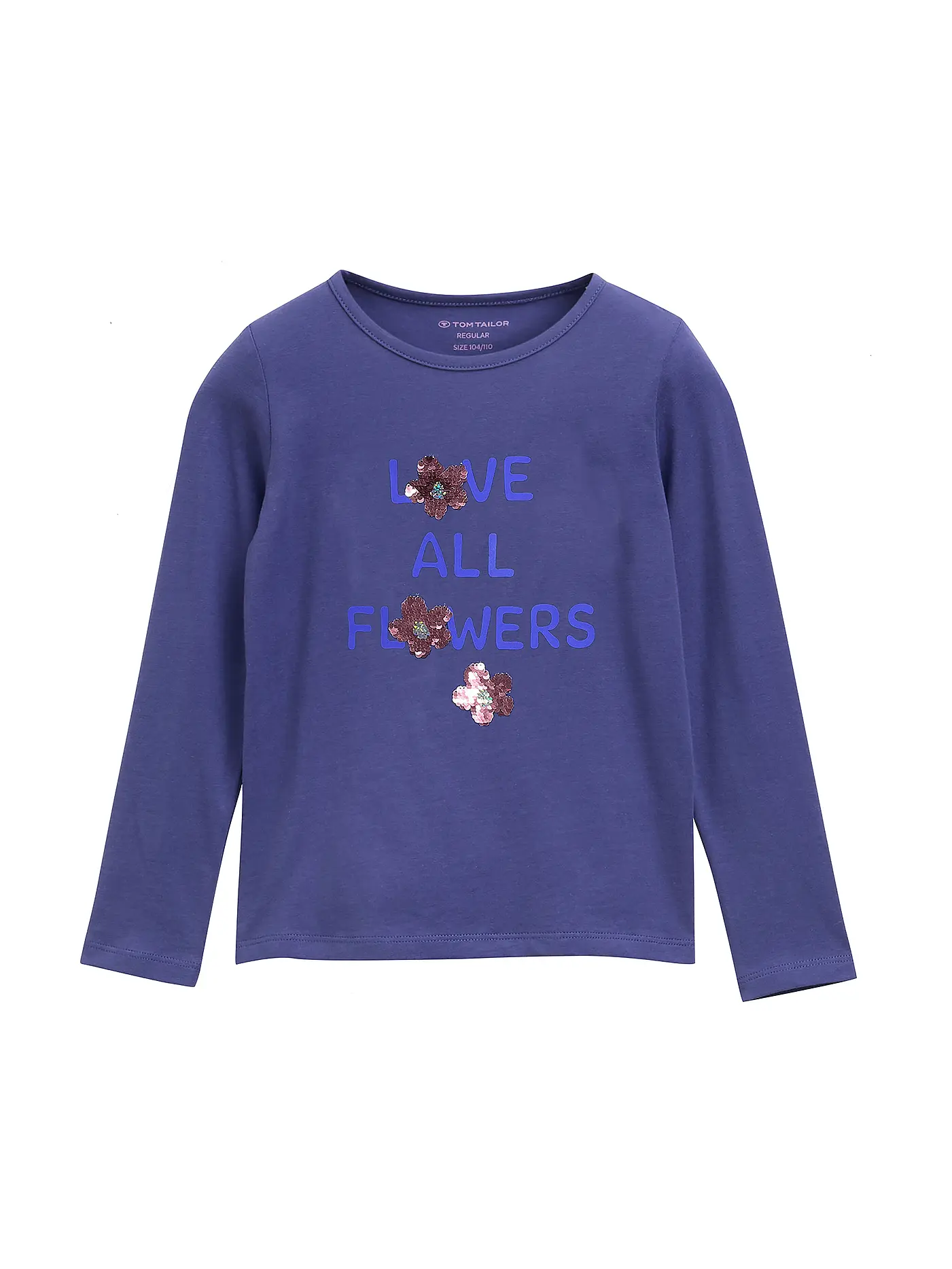 TOM TAILOR | Mädchen Langarmshirt  | dunkelblau