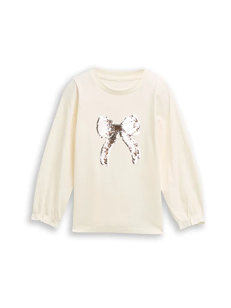 TOM TAILOR | Mädchen Langarmshirt  | Weiss