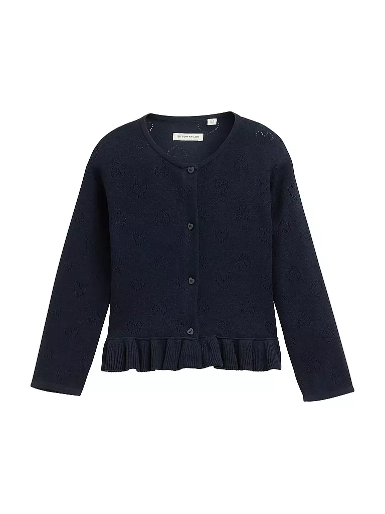 TOM TAILOR | Mädchen Strickjacke  | dunkelblau