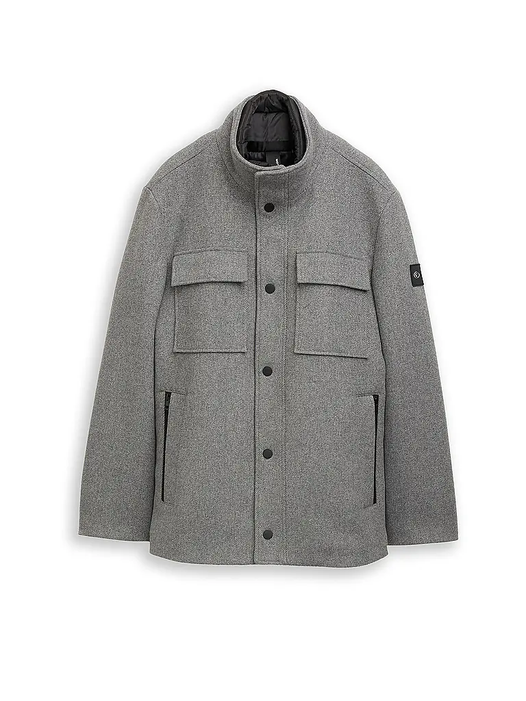 TOM TAILOR | Mantel 2-in-1 | hellgrau