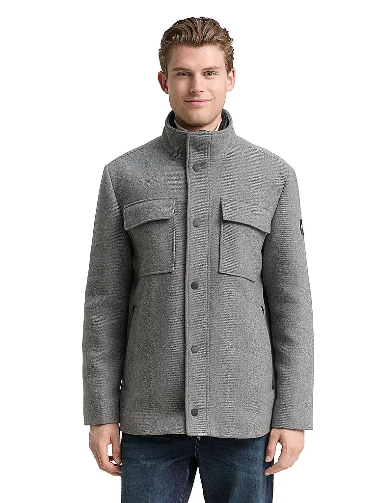 TOM TAILOR | Mantel 2-in-1 | hellgrau