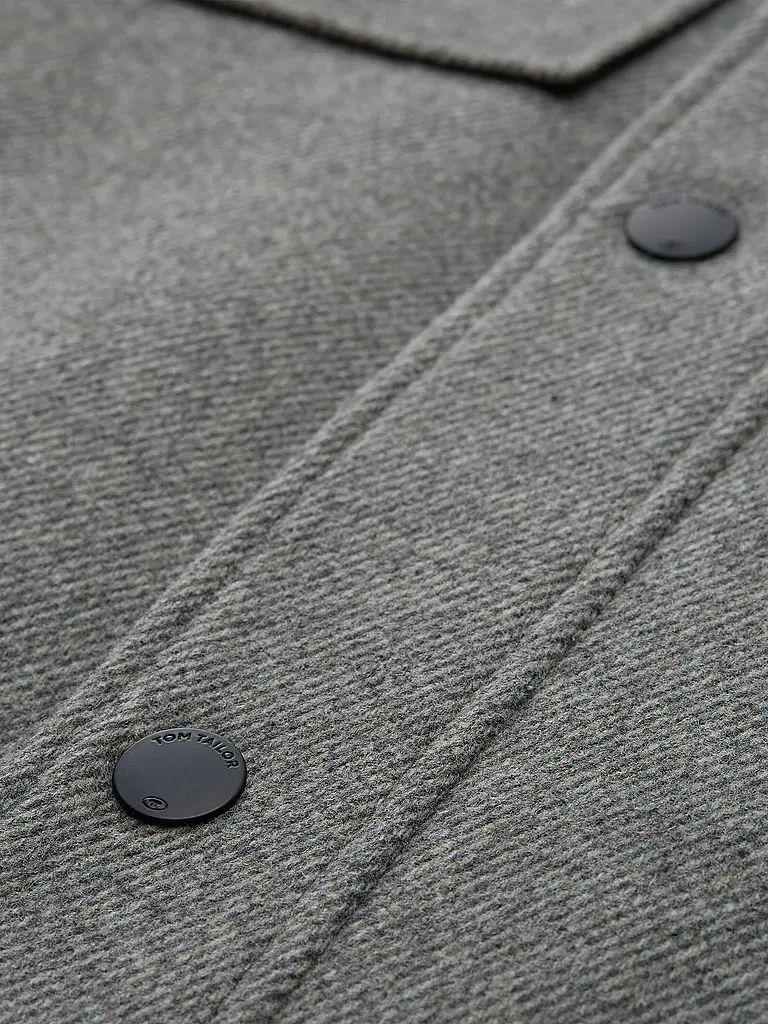 TOM TAILOR | Mantel 2-in-1 | hellgrau