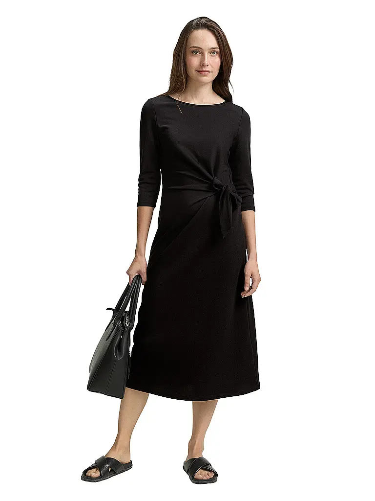 TOM TAILOR | Midikleid  | schwarz
