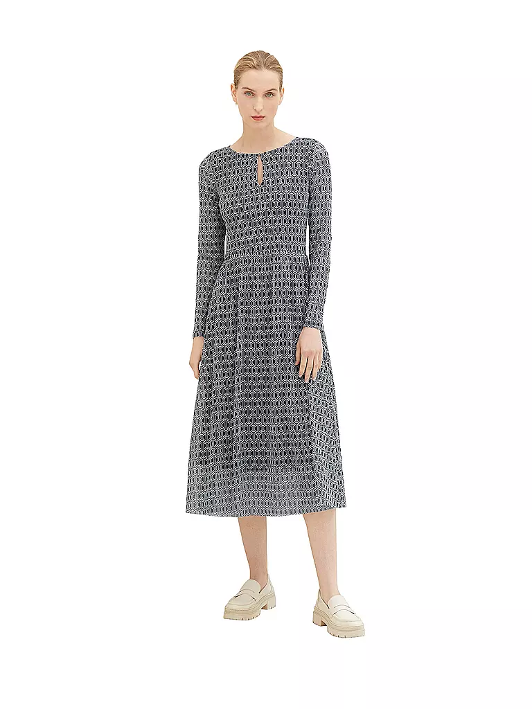 TOM TAILOR | Midikleid | dunkelblau